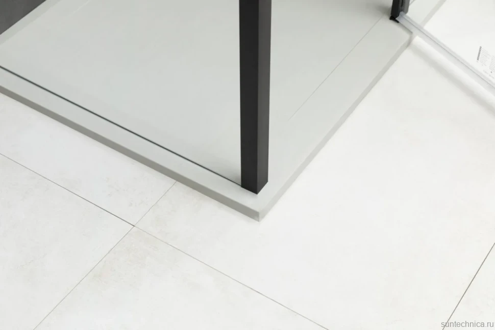 Душевой уголок Allen Brau Priority 140x90, профиль черный браш, стекло прозрачное