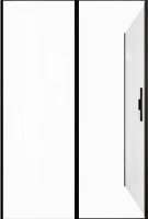 Душевой уголок Allen Brau Priority 140x90, профиль черный браш, стекло прозрачное