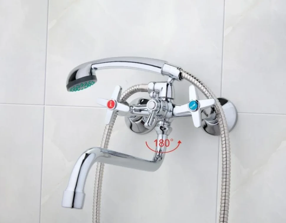 Смеситель с длинным изливом для ванны Frap H20 F2220 хром