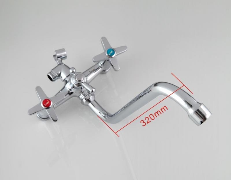 Смеситель с длинным изливом для ванны Frap H20 F2220 хром