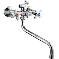 Смеситель с длинным изливом для ванны Frap H20 F2220 хром Смеситель с длинным изливом для ванны Frap H20 F2220 хром