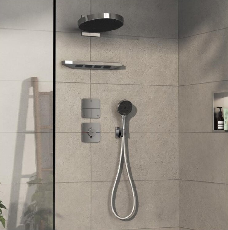 Переключатель потоков Hansgrohe ShowerSelect Comfort Q 15587000 на три потребителя, хром