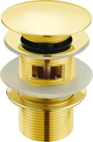 Донный клапан для раковины Boheme Imperiale 611/2 с переливом, золото Донный клапан для раковины Boheme Imperiale 611/2 с переливом, золото
