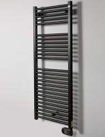 Полотенцесушитель электрический Zehnder Aura PBEBZ-120-050/MQ RAL 9005 matt 120x50 черный