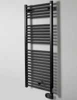Полотенцесушитель электрический Zehnder Aura PBEBZ-120-050/MQ RAL 9005 matt 120x50 черный