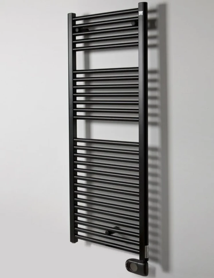 Полотенцесушитель электрический Zehnder Aura PBEBZ-120-050/MQ RAL 9005 matt 120x50 черный