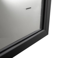 Зеркало Art&Max Aversa 90х65 черное, с LED-подсветкой, 6000К