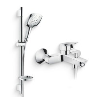 Душевой комплект Смеситель Hansgrohe Logis 71400000 + Гарнитур Raindance Select E 150 27856000 Unica'S Puro
