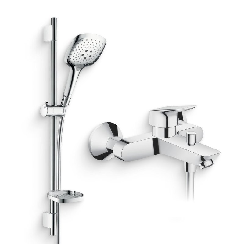Душевой комплект Смеситель Hansgrohe Logis 71400000 + Гарнитур Raindance Select E 150 27856000 Unica'S Puro