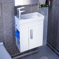 Тумба под раковину IDDIS Torr 40 L, подвесная, белая