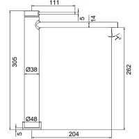 Смеситель для раковины Frap H67-6 F1067-62 черный Смеситель для раковины Frap H67-6 F1067-62 черный