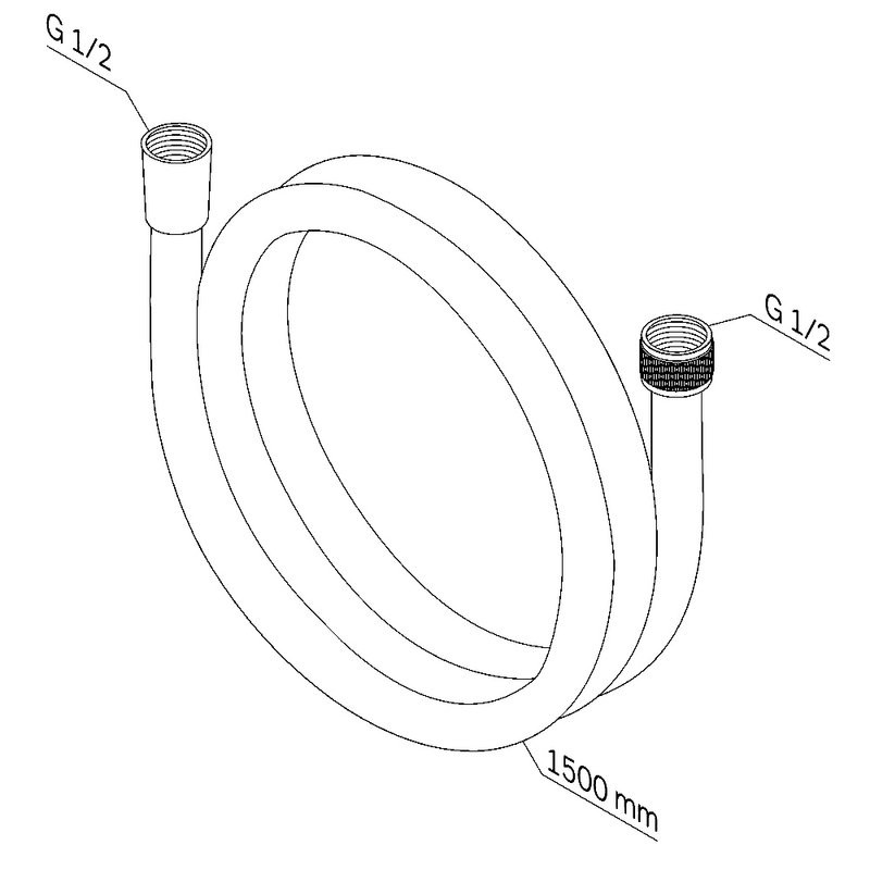 Душевой шланг AM.PM F0415B00 хром