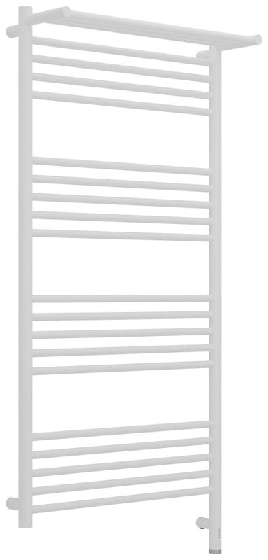 Полотенцесушитель электрический Сунержа Богема 3.1 30-6007-1260 130x65 см, подключение справа, матовый белый, лесенка, с полкой