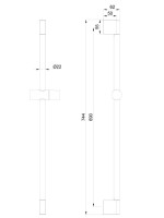 Душевая штанга Wonzon & Woghand WW-SL03-BG брашированное золото Душевая штанга Wonzon & Woghand WW-SL03-BG брашированное золото
