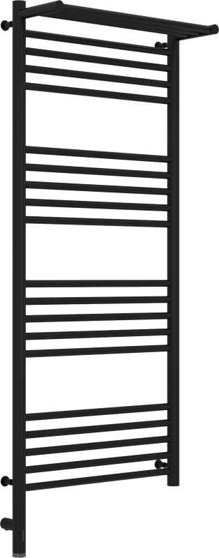 Полотенцесушитель электрический Сунержа Богема 3.0 120х50 с полкой, черный, L