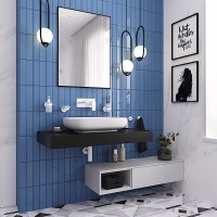 Зеркало Wellsee 7 Rays’ Spectrum 40х65 черное матовое