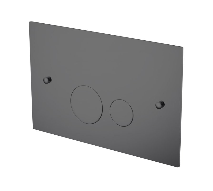 Кнопка смыва для унитаза Boheme 648-SGM латунь, цвет shine gun metal