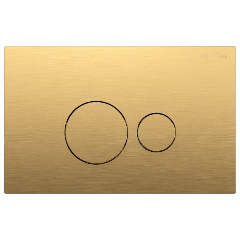 Кнопка смыва для унитаза Boheme 668-MG пластик, цвет матовое золото
