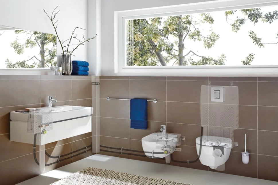 Система инсталляции  Grohe Rapid SL 38772001 3 в 1 с кнопкой хром 