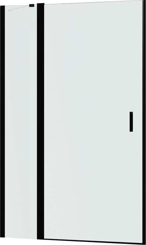 Душевая дверь в нишу RGW Leipzig LE-004-B 1100х1950 профиль черный, стекло матовое