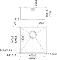 Мойка кухонная IDDIS Edifice EDI44S0i77