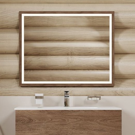 Зеркало Allen Brau Glority 90 с подсветкой, дуб антик