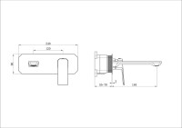 Смеситель для раковины Wonzon & Woghand Diamond WW-88869011-BN брашированный никель, С ВНУТРЕННЕЙ ЧАСТЬЮ