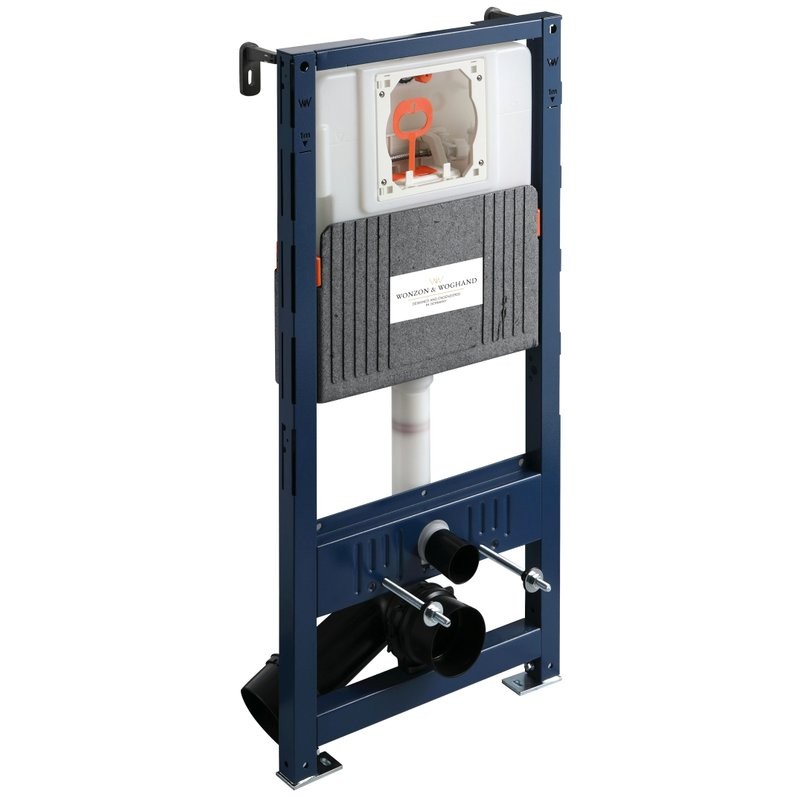 Инсталляция для унитаза Wonzon & Woghand WW-TI743A-H пневматическое управление, крепление к полу и стене