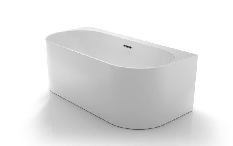 Ванна акриловая Azario Bradford 1700*800*580 пристенная, с сифоном и металлической рамой BRA17080