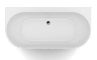 Ванна акриловая Azario Bradford 1700*800*580 пристенная, с сифоном и металлической рамой BRA17080
