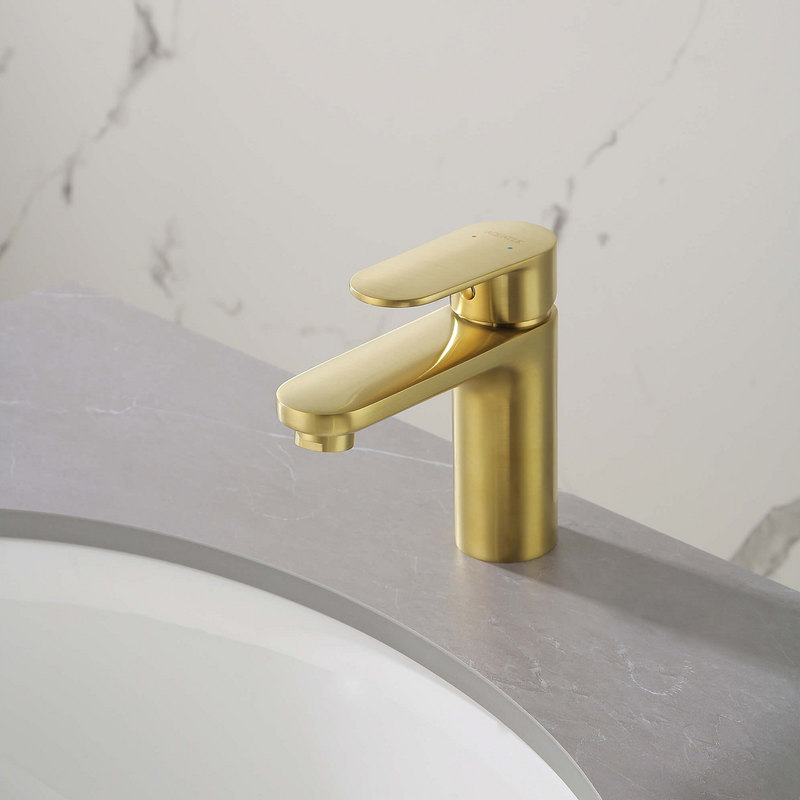 Смеситель для раковины AQUATEK Ника AQ1810BG золото шлифованное