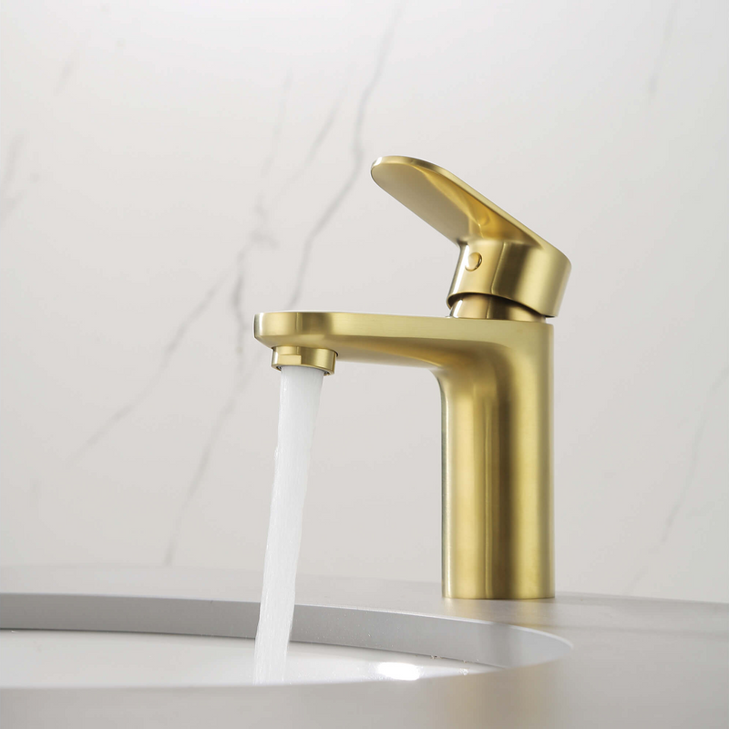 Смеситель для раковины AQUATEK Ника AQ1810BG золото шлифованное