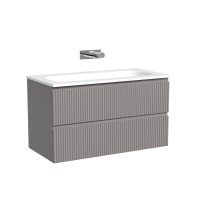 Тумба с раковиной Sancos Snob R 90 подвесная, doha soft, раковина СN7019wx