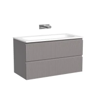 Тумба с раковиной Sancos Snob R 90 подвесная, doha soft, раковина СN7019wx