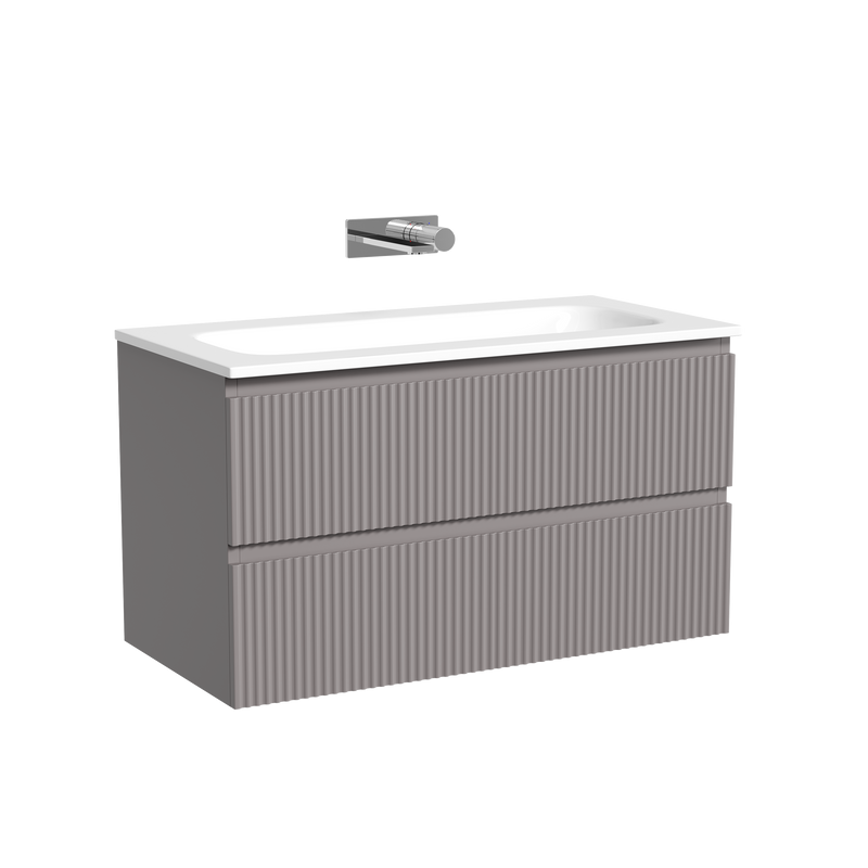 Тумба с раковиной Sancos Snob R 90 подвесная, doha soft, раковина СN7019wx