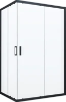 Душевой уголок Vegas Glass ZA-F Novo 120*90 02М 10 профиль черный матовый, стекло сатин