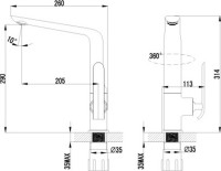 Смеситель для кухни Lemark Melange LM4905CW