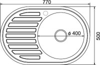 Мойка кухонная Mixline 532305 с декором