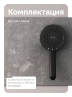 Душевая лейка AM.PM Above F029X022 черная