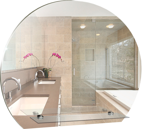 Зеркало Mixline Комфорт Елена 57 с полкой