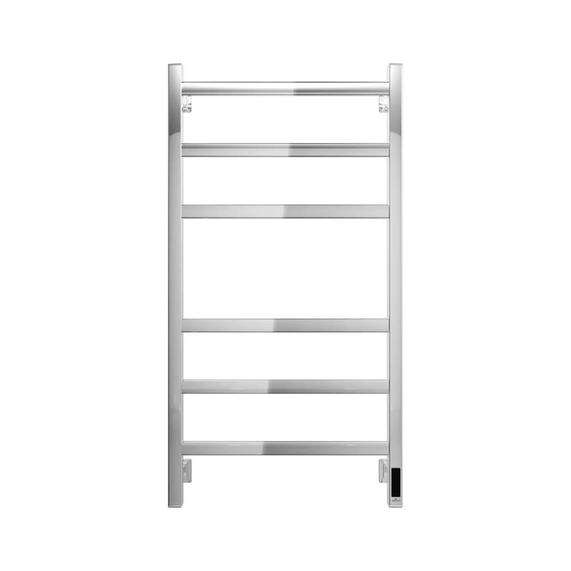 Полотенцесушитель электрический Grota Nosto 530х1000 NP EL 100x55 см, подключение справа, слева, скрытое подключение справа, глянцевый хром, лесенка