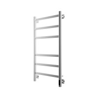 Полотенцесушитель электрический Grota Nosto 530х1000 NP EL 100x55 см, подключение справа, слева, скрытое подключение справа, глянцевый хром, лесенка