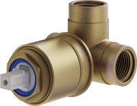 Встраиваемый смеситель для душа и ванны Plumberia Selection Ixo KITXO1135CS С ВНУТРЕННЕЙ ЧАСТЬЮ, брашированный хром