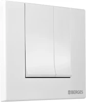 Кнопка смыва Berges Novum S4 белый, матовый Кнопка смыва Berges Novum S4 белый, матовый