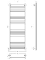 Полотенцесушитель водяной Сунержа Модус Pro 051-0450-1240 120x45 см, состаренная латунь, лесенка