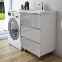 Мебель для ванной комнаты Эстет Dallas Luxe 140 R напольная, 3 ящика, зеркало DIWO Элиста