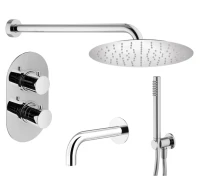 Душевой комплект Plumberia Selection Ixo KITXOT19CR260 С ВНУТРЕННЕЙ ЧАСТЬЮ, хром