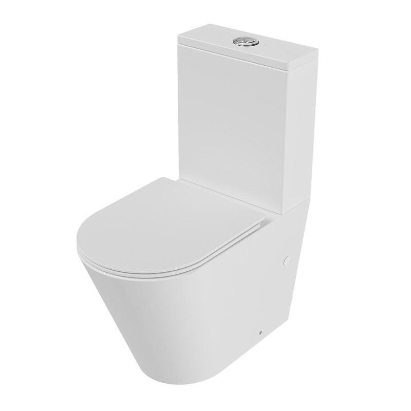 Унитаз-компакт напольный Grossman GR-4458SQ с микролифтом, белый глянец