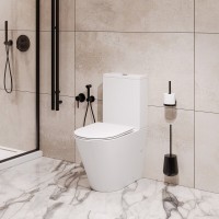 Унитаз-компакт напольный Grossman GR-4458SQ с микролифтом, белый глянец