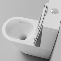 Унитаз-компакт напольный Grossman GR-4458SQ с микролифтом, белый глянец